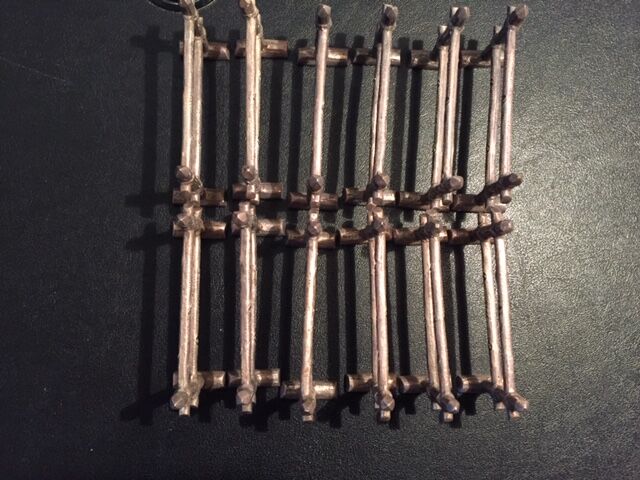 12 Silver metal knife holder