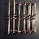 12 Silver metal knife holder