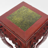 Chinese harness in red lacquered wood