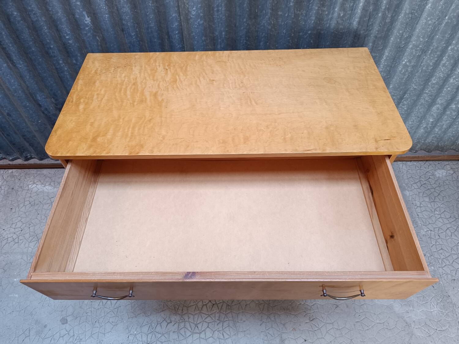 Vintage Scandinavian wooden chest of drawers