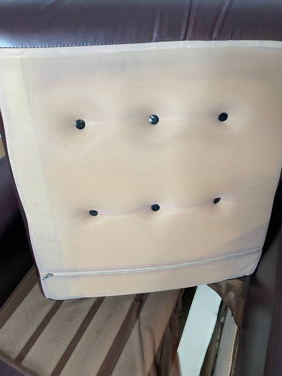 Vintage lounge chair in imitation leather from the 70s