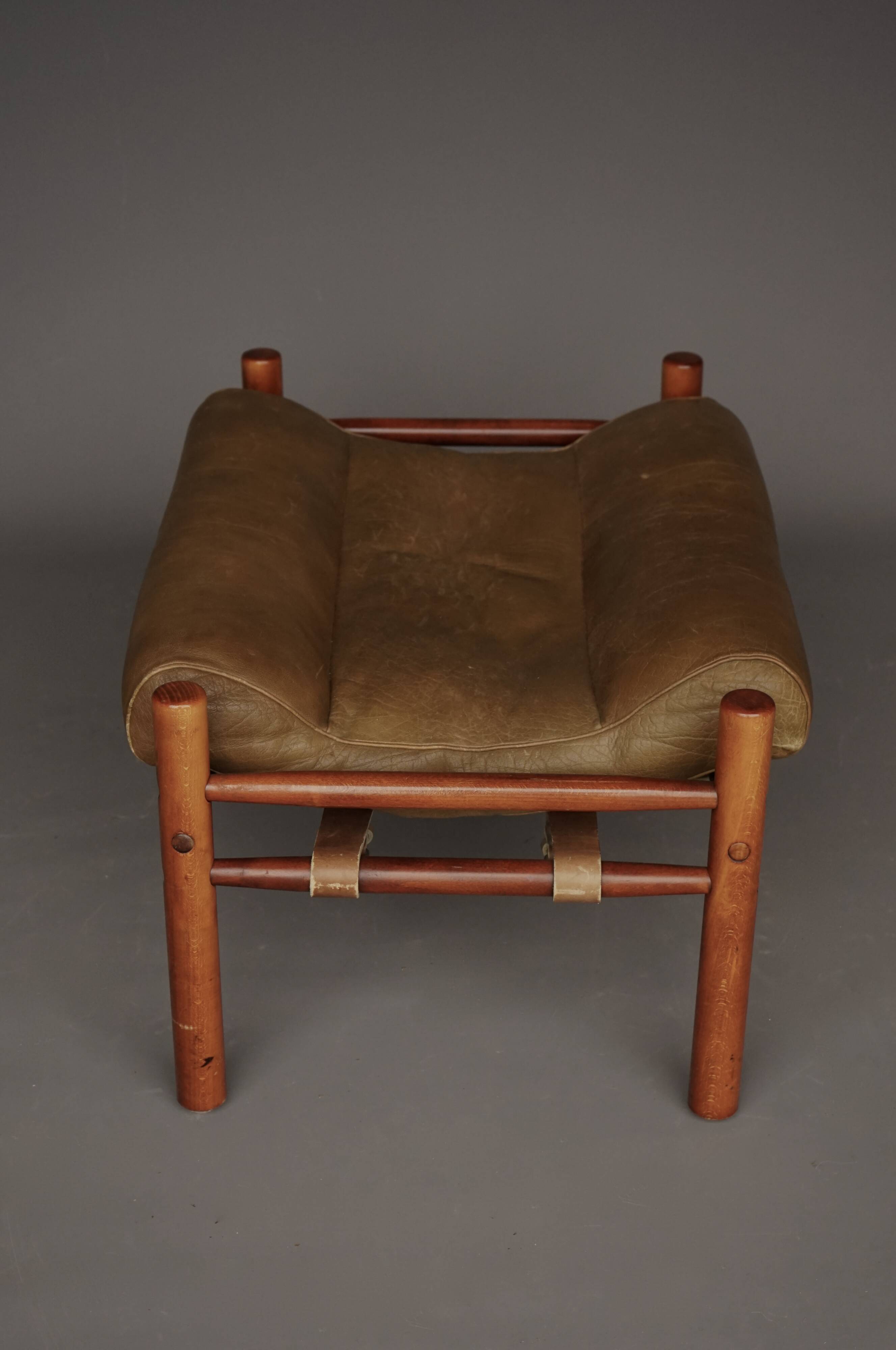 Inca Footstool Ottoman by Arne Norell for Arne Norell AB