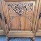 Solid wood carved sideboard with marble top, Art Nouveau style