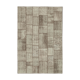 Handwoven oriental overdyed 202 cm x 297 cm brown patchwork carpet