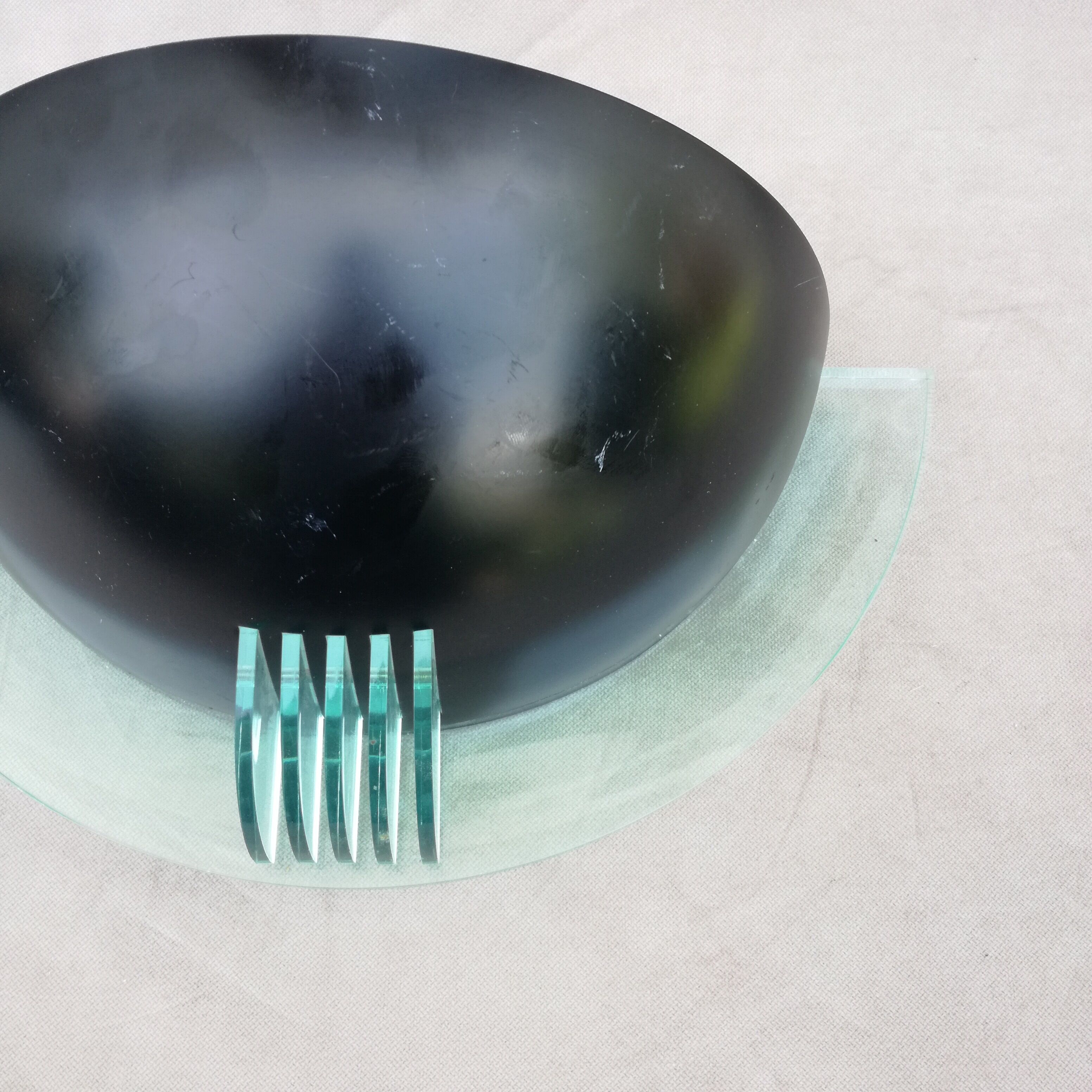 Postmodern wall lamp half moon, 1990