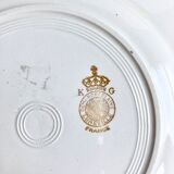 6 dessert plates demi-porcelaine Lunéville