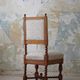 English baroque-style chair with twisted oak legs, 1920s.