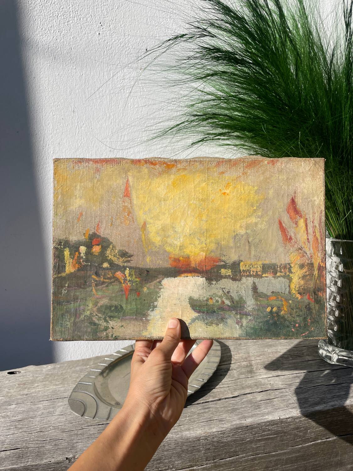 Impressionist landscape painting