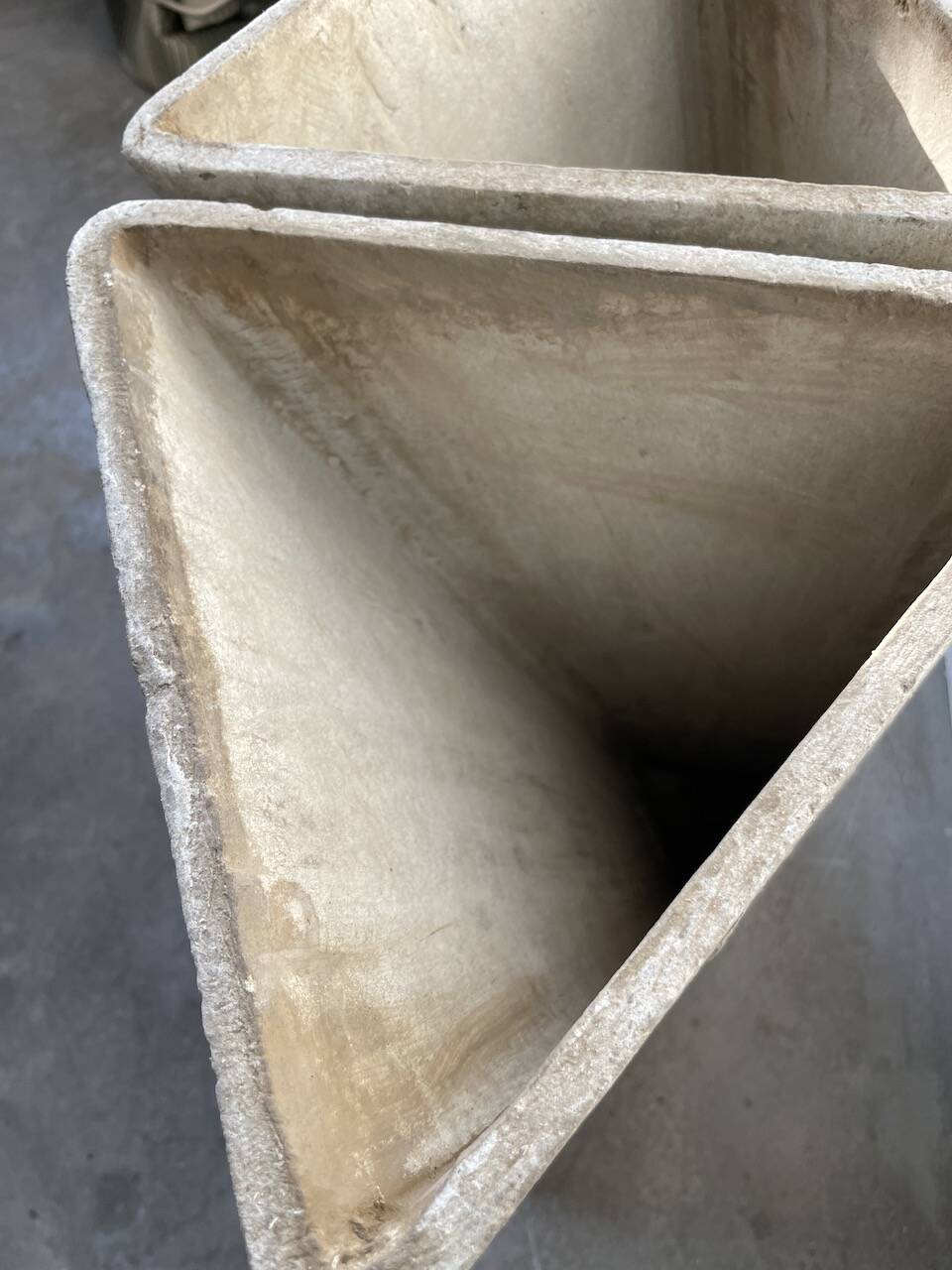 Planters jardinières fibrociment triangulaires