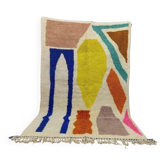 Large colourful Berber rug handwoven 200x300 cm