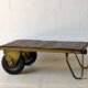 Table basse en chariot d'usine industriel vintage, 1970