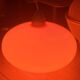 Vintage orange opaline glass pendant light