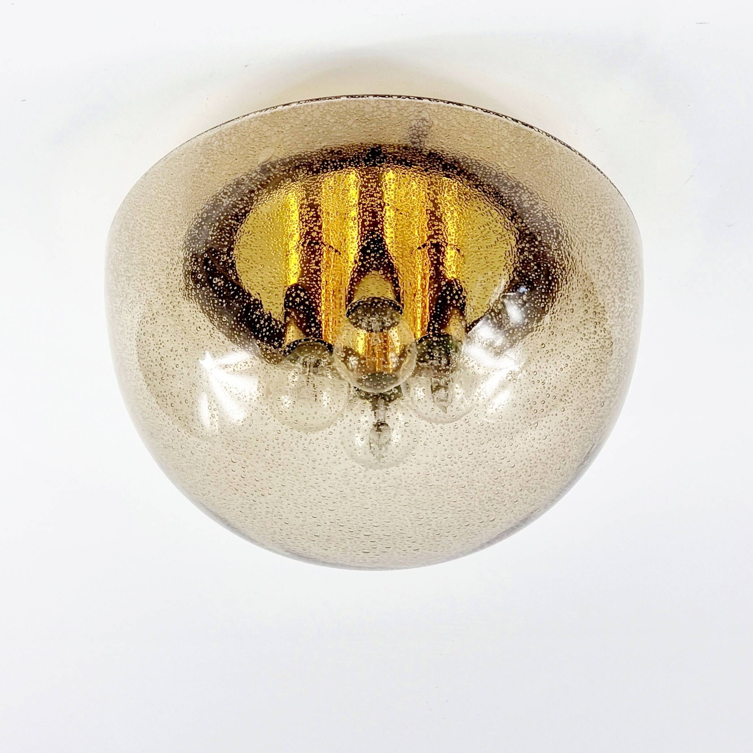 Large Space Age Mushroom-Shaped Ceiling Light from Limburg, Germany, 1970s