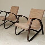 Pair of Art Deco armchairs by Jan Vanek 1930