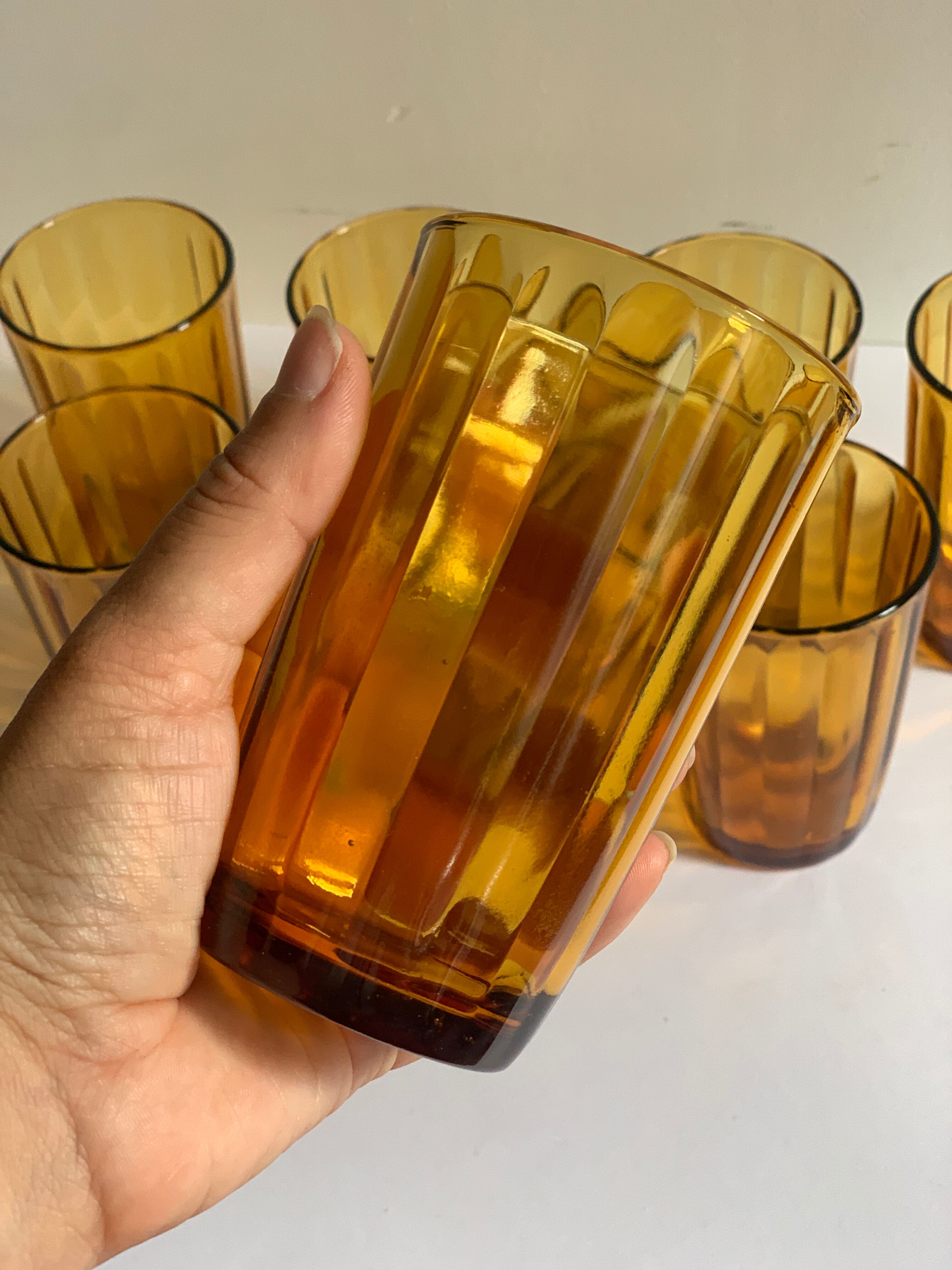 8 vintage glasses