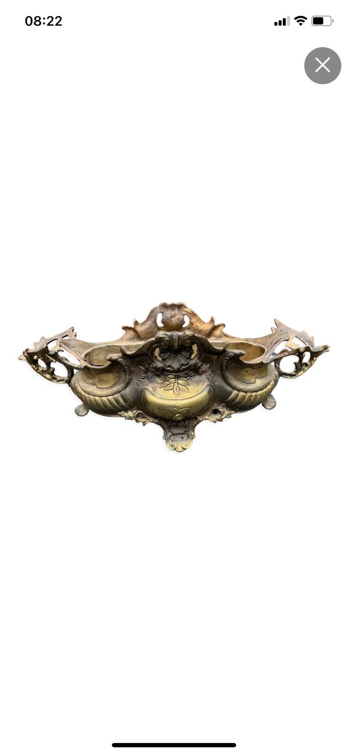 Louis XV style planter/centerpiece in bronze, late 19th century