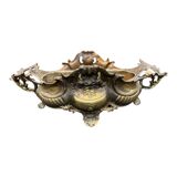 Louis XV style planter/centerpiece in bronze, late 19th century