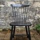 Scandinavian chair Sven Erik Fryklund for HagaFors blackened wood 1950