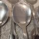 10 silver-plated metal ice scoops, silversmith Saglier Frères, gadroons