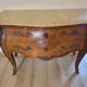 Curved chest of drawers in Louis XV style marquetry