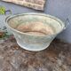 Old zinc basin with handles
