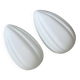 Wonderful pair of Mid Century white glass wall lamps from Italy