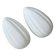 Wonderful pair of Mid Century white glass wall lamps from Italy