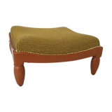 Yellow square pouf