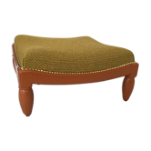 Yellow square pouf