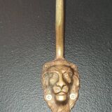 Set of 5 antique "Lion Head" coat hooks.