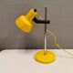 Danish table lamp in beautiful yellow color. Estimated 1980s.
