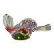 Pink and green Glass bowl by Josef Hospodka 1960s