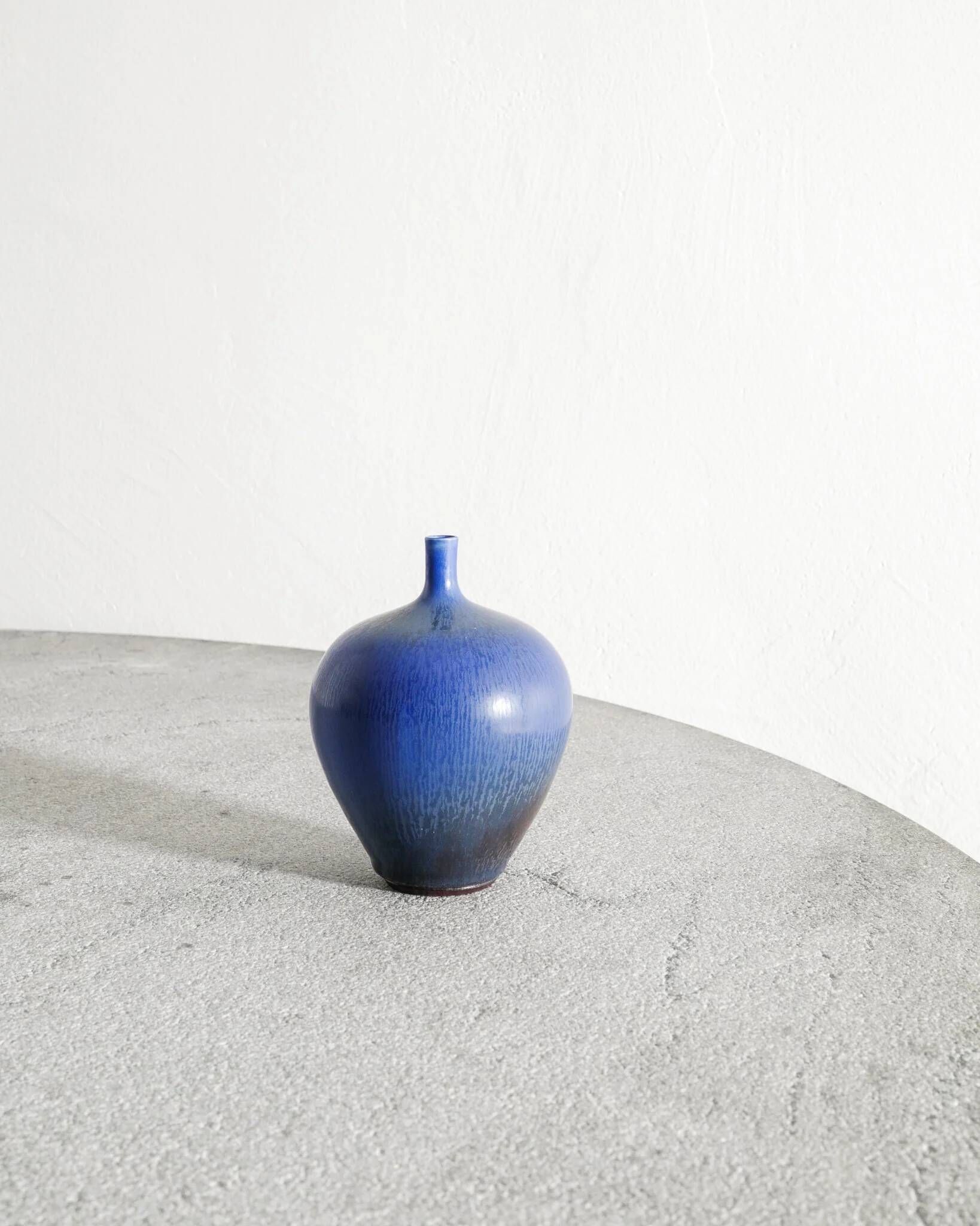 Set of Three Swedish Mid Century Ceramic Vases by Berndt Friberg, 1970s
