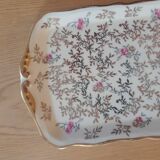 Rectangular dish in vintage Limoges enameled porcelain