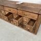 Old trade furniture with oak drawers XL format