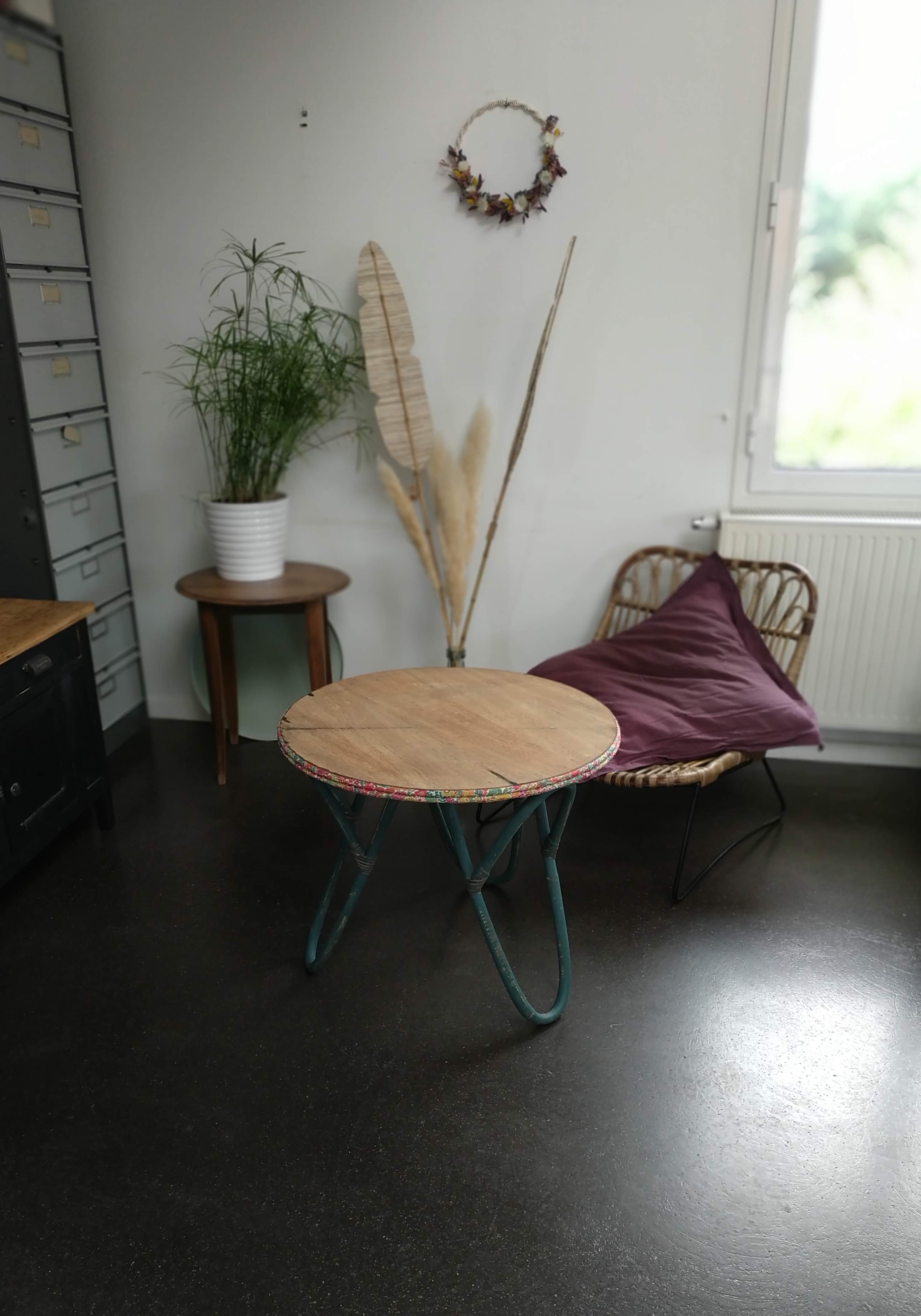 Vintage bamboo table