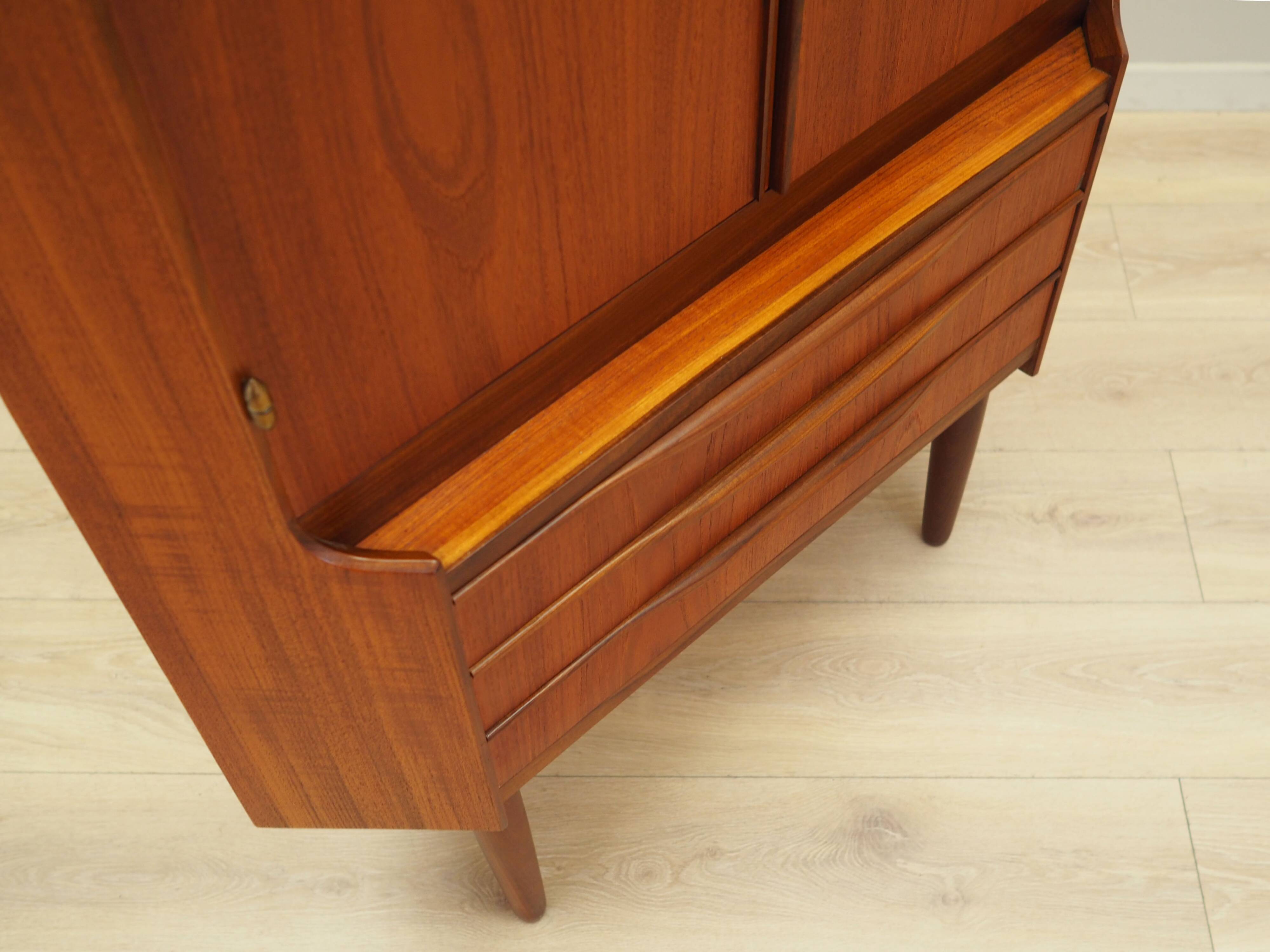 Teak corner cabinet, Danish design, 1970s, production: Denmark