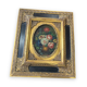 Oil on panel, painting on wood depicting a bouquet of flowers