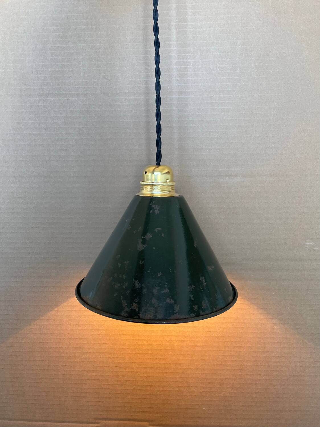 Old industrial pendant light