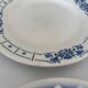 Lot of 4 antique earthenware plates from 1950, Saint Amand - plates bl