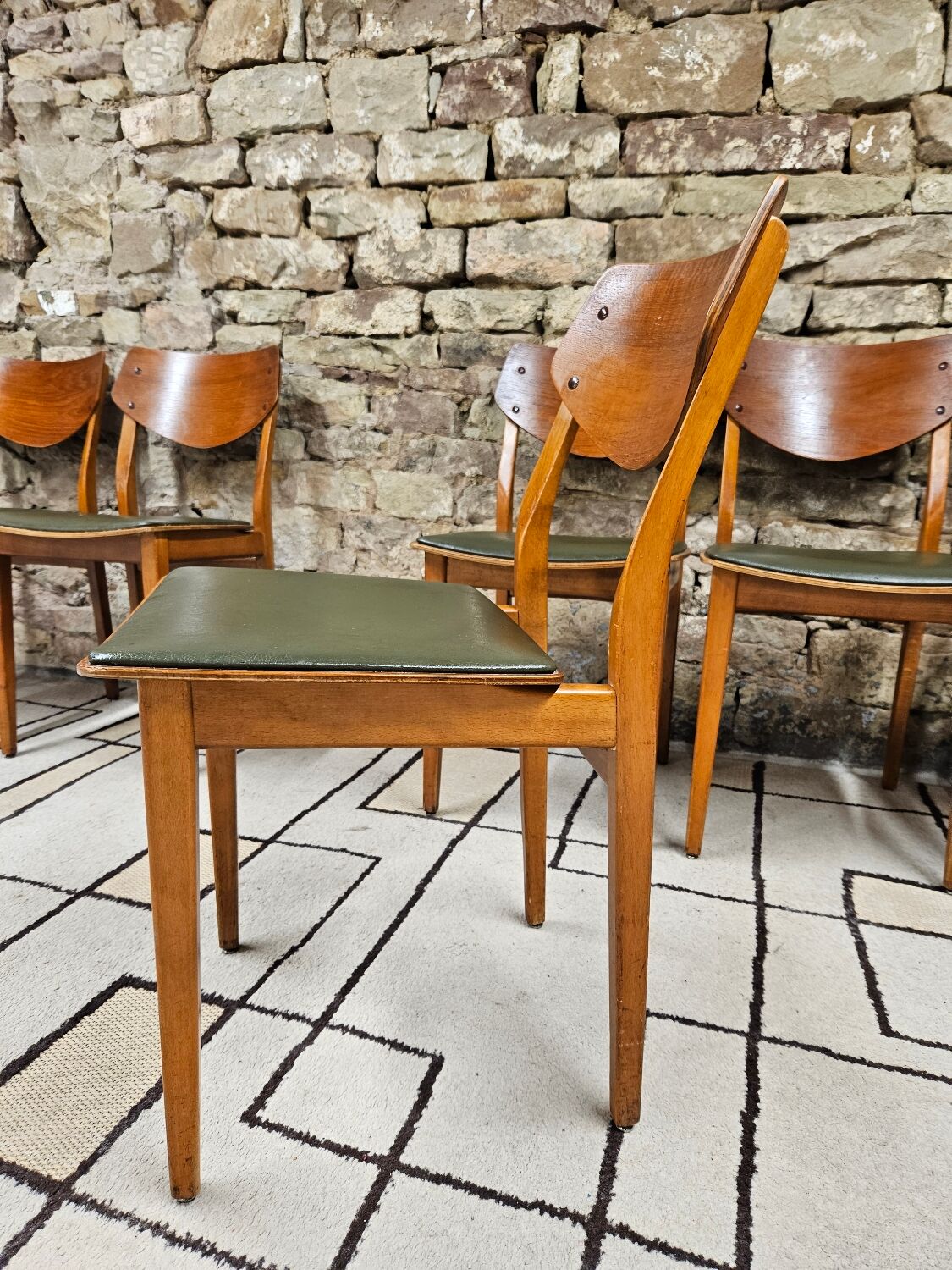 Set of 6 danish chairs 1960