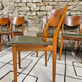 Set of 6 danish chairs 1960