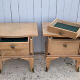 Pair of art deco bedsides