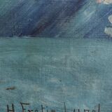 Painting on canvas by H. Fretin-Lunel