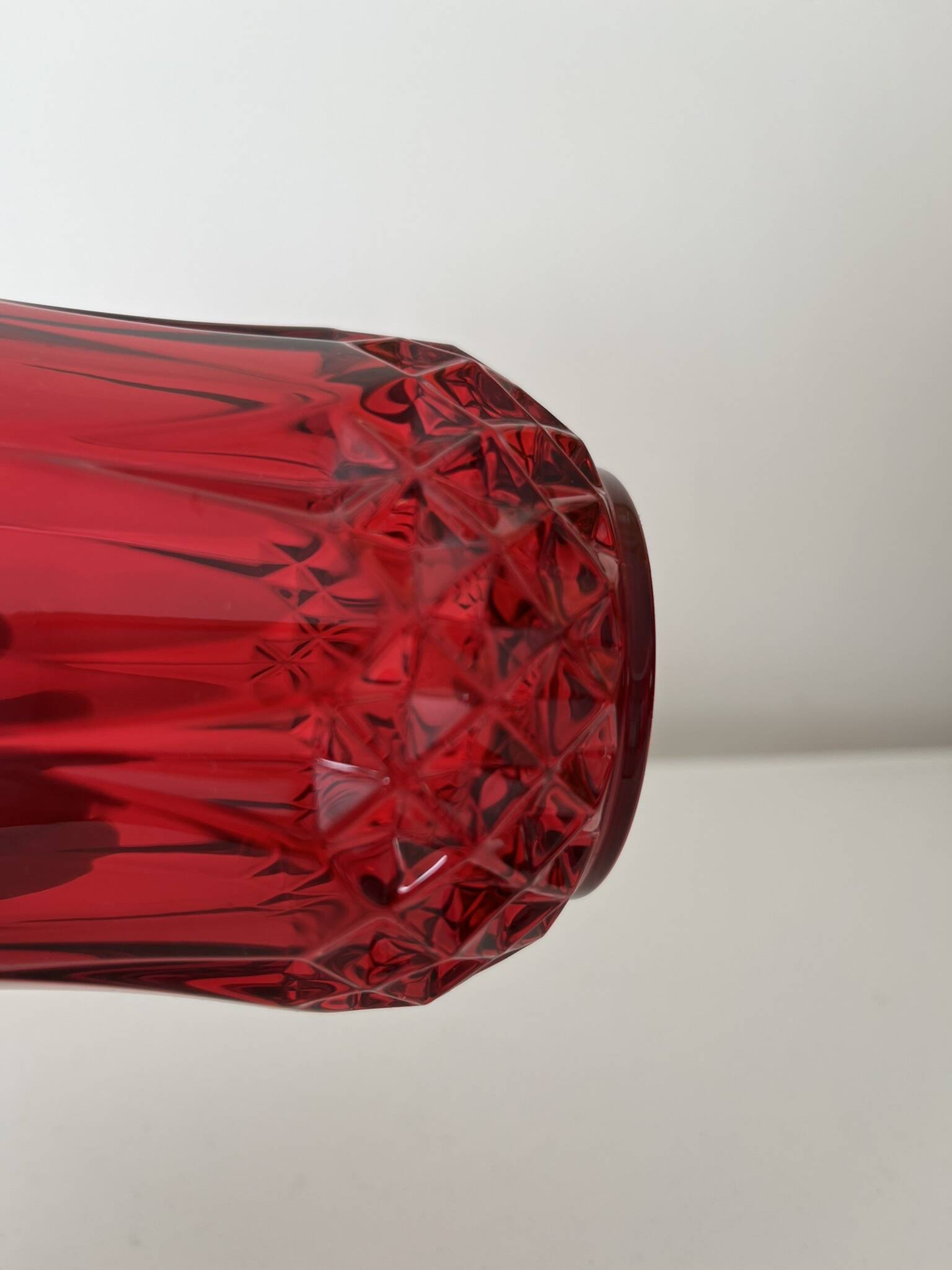 Verre en cristal d'arques vintage