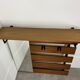 Teak wall coat rack and mirror, 60s, cloakroom