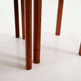 Three teak tables, 70's scandinavian design