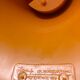 Vintage orange Tam Tam stool – Original stamp – 1970s