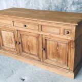 Counter or low sideboard in solid wood - craft furniture