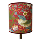 Bird and flower lampshade, William Morris style